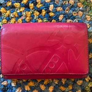Vivienne Westwood Red Embossed Wallet